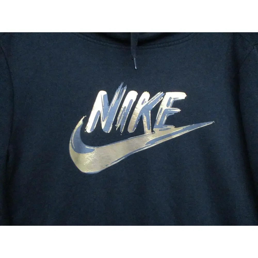 Nike Black Stylish Casual Hoodie Long Sleeve Kangaroo Pocket‎ Type Size 1X